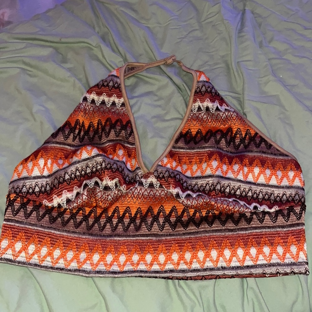 Cute neck tie tank top